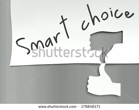 Make Smart Choices Clipart Smart Choice Concept Hand