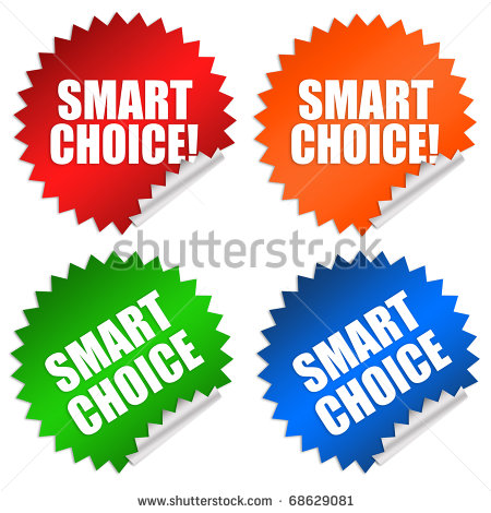 Make Smart Choices Clipart Smart Choice Sticker   Stock