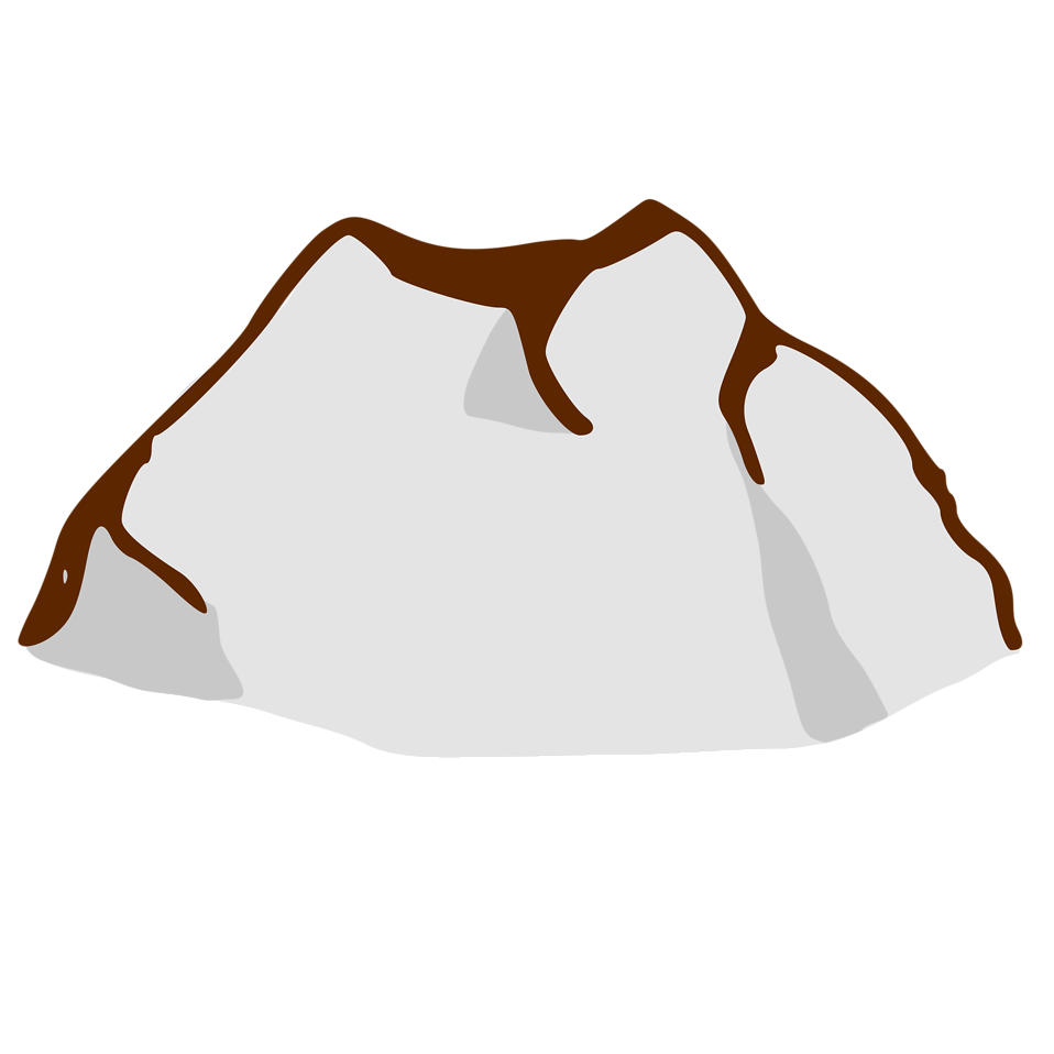 Mountain   Free Stock Photo   Illustration Of A Small Cartoon Mountain