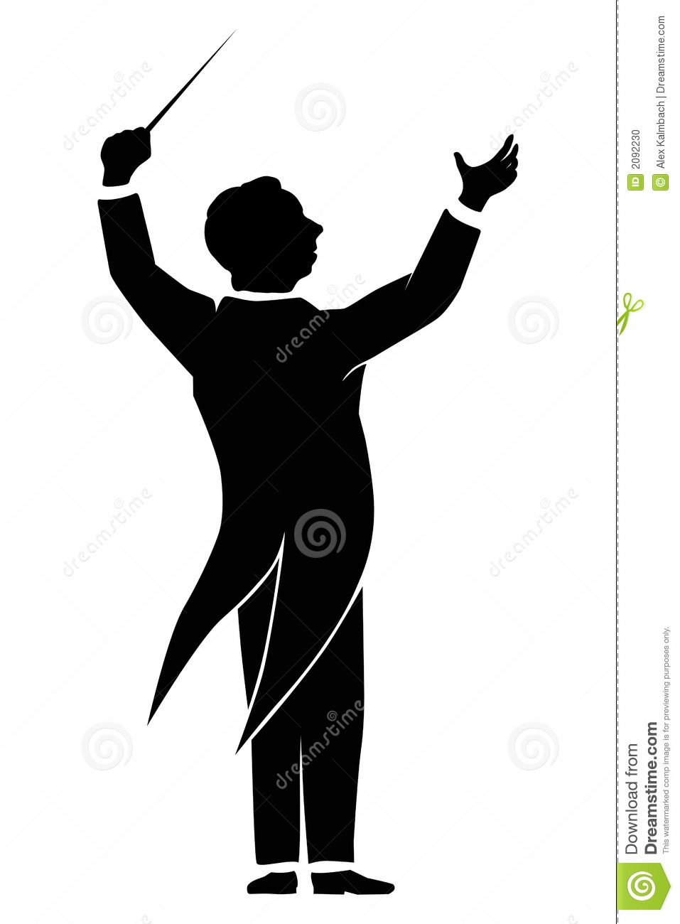 Orchestra Conductor Stock Photo   Image  2092230