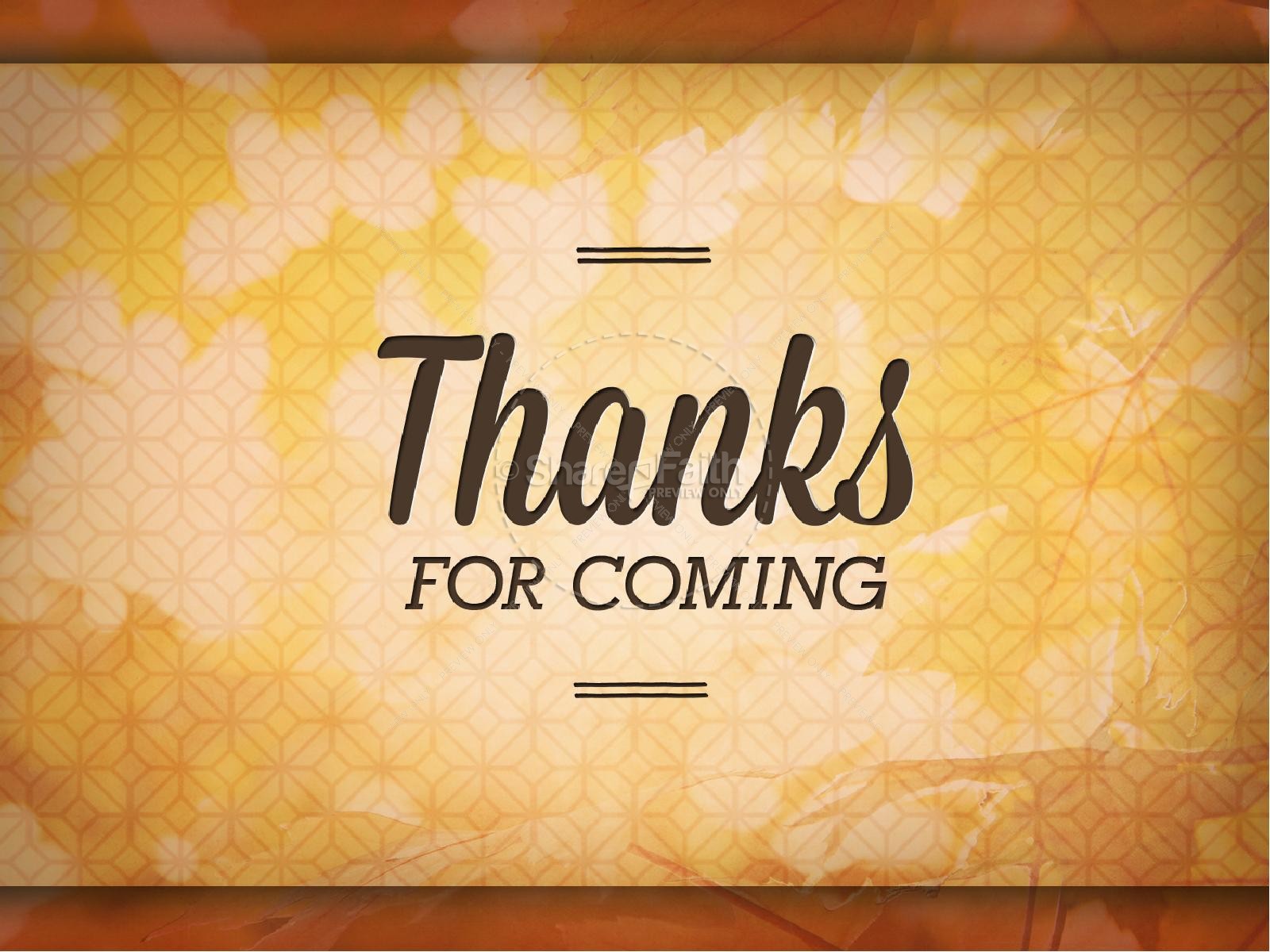 Pastor Appreciation Day Christian Powerpoint   Fall Thanksgiving