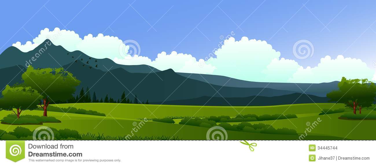 Pine Forest And Mountain Background Stock Images   Image  34445744