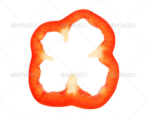 Sliced Red Bell Peppers Slice Of Red Bell Pepper