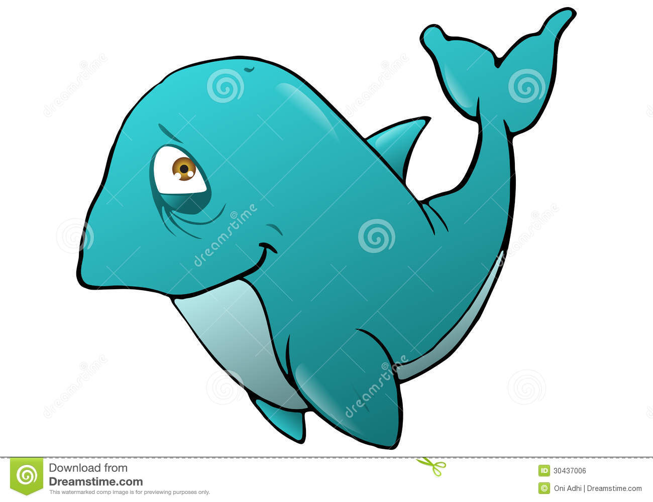 Smiling Whale Royalty Free Stock Image   Image  30437006