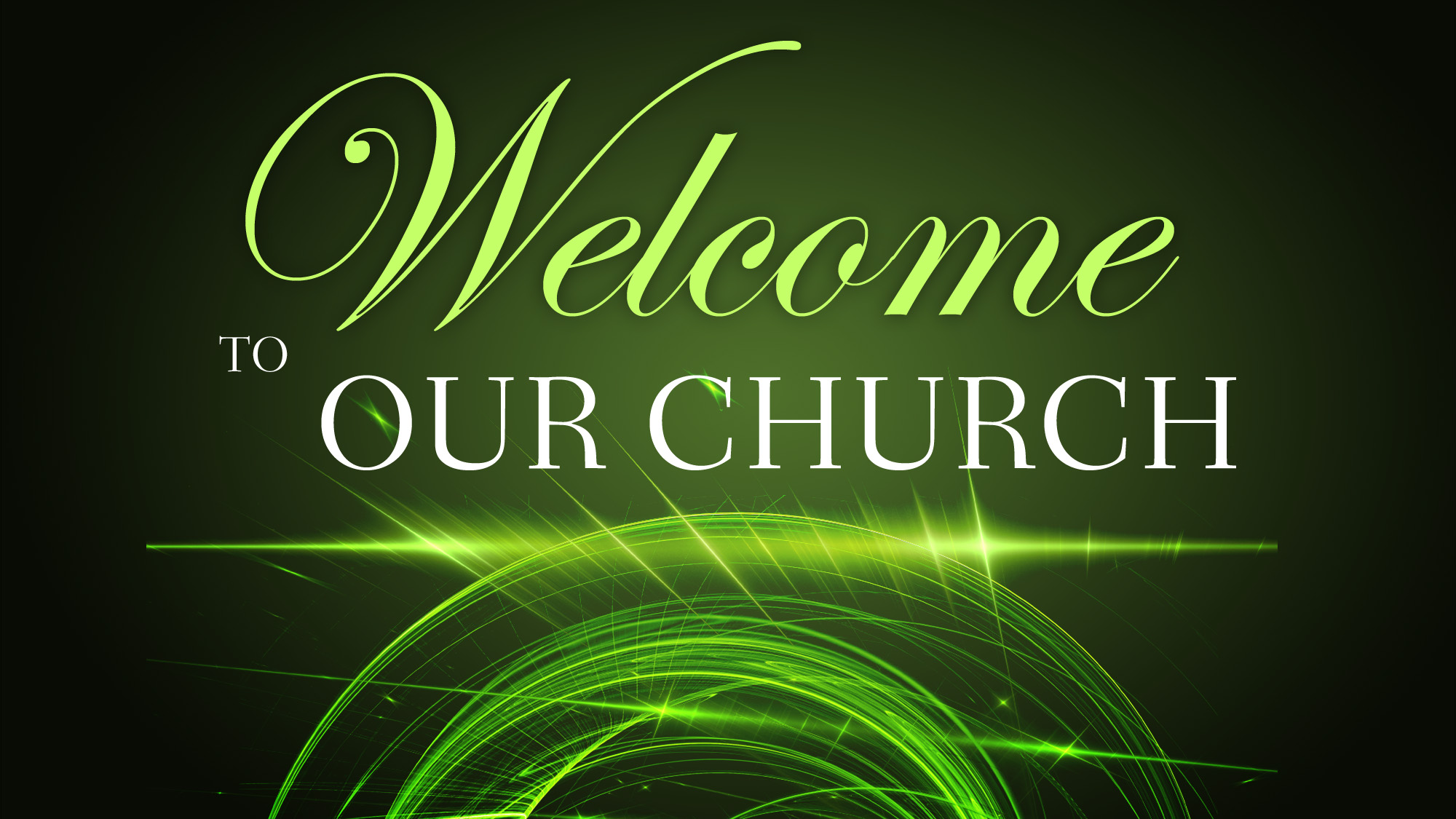Welcome To Our Church Wide T