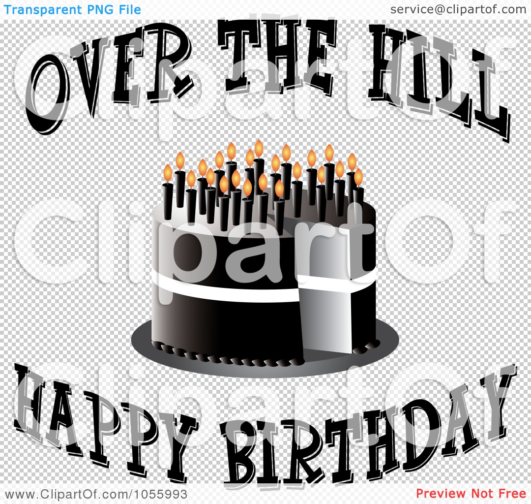 Black And White 40th Birthday Clipart Free   School Clipart