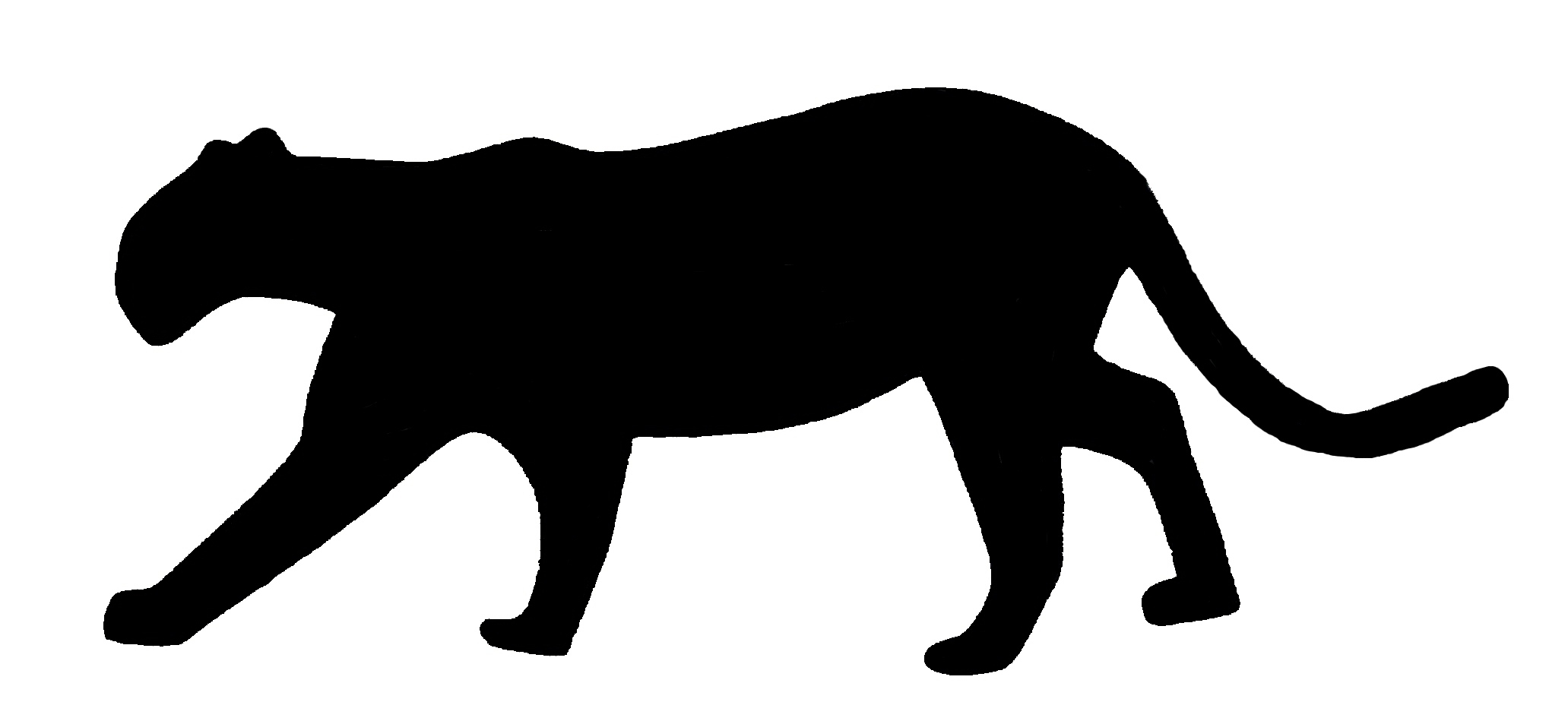 Black Panther Silhouette   Clipart Best