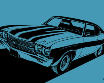 Chevrolet Chevelle Ss  1970  Styliz Ation  Choose Your Size Material