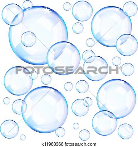 Clip Art   Transparent Blue Soap Bubbles  Fotosearch   Search Clipart