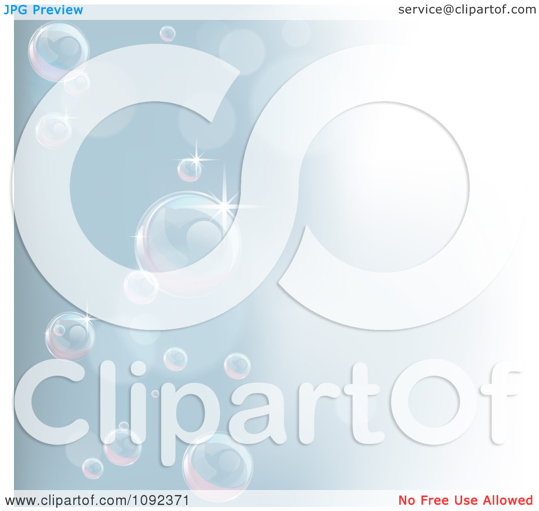 Clipart Pastel Blue Bubble And Water Background   Royalty Free Vector