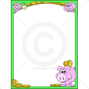 Coolclipart Com   Clip Art For  Borders Money Piggy   Image Id 139072