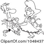 Dancing With A Woman By Andy Nortnik Cartoon Square Dancing Couple By