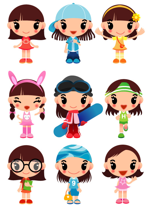 Girl Cartoon Characters   Clipart Best