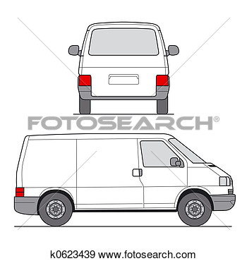 Mini Van Clip Art Stock Photograph   Mini Van