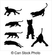 Panther Silhouettes   Black Panther Silhouettes