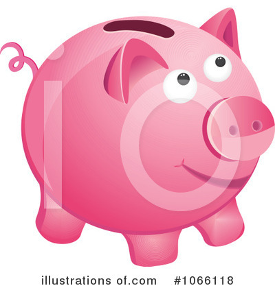 Piggy Bank Clipart  1066118 By Seamartini Graphics   Royalty Free  Rf    