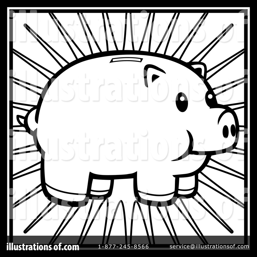 Piggy Bank Clipart  1151672 By Cory Thoman   Royalty Free  Rf  Stock    