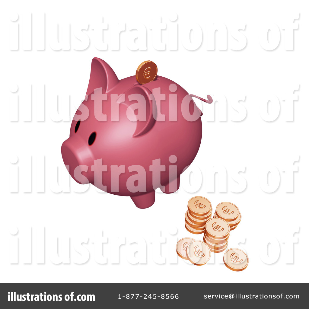 Piggy Bank Clipart  24783 By Kj Pargeter   Royalty Free  Rf  Stock    