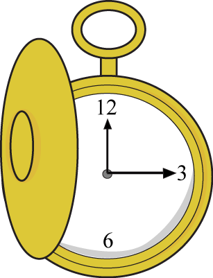 Pocket Watch Clip Art   Gold Pocket Watch With A Gold Cover  This Is A