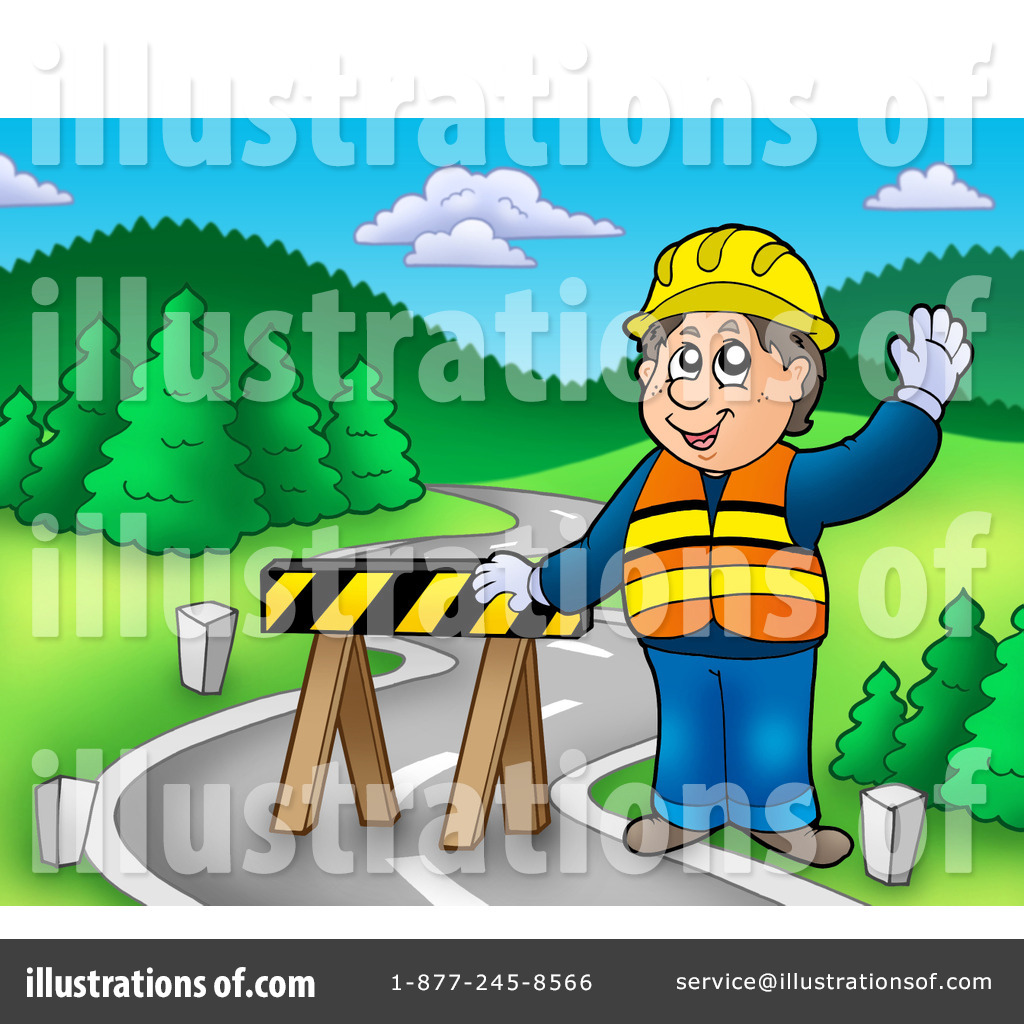 Royalty Free  Rf  Road Work Clipart Illustration By Visekart   Stock