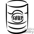 Soup Can Outline