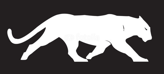 Vector  Panther Silhouette Vector Clipart Design