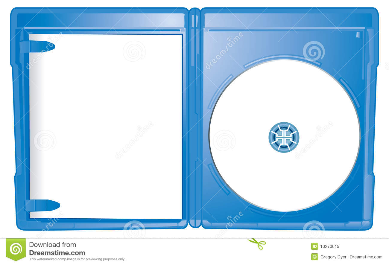 An Open Blu Ray Case Illustrated To Allow For The Addition Of Graphics