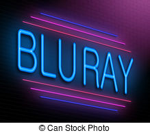 Blu Ray Concept   Illustration Depicting An Illuminated Neon