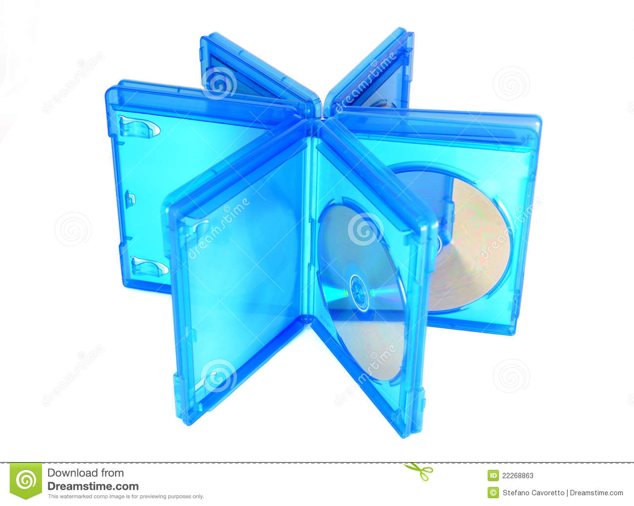 Blu Ray Disc Cases Open Stock Photos   Image  22268863