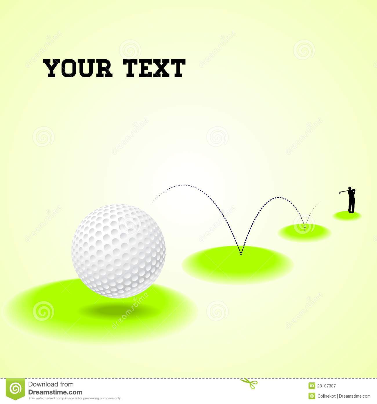 Bouncing Golf Ball Royalty Free Stock Photography   Image  28107387
