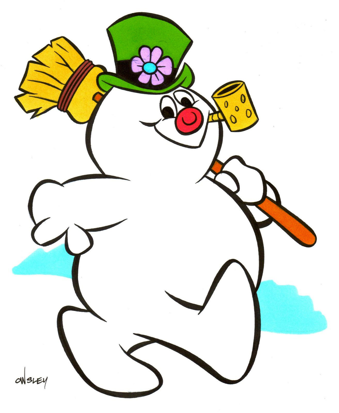     Cartoon Art And More   Frosty The Snowman Original Art Available