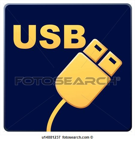 Clip Art   Usb Icons Terminal Peripheral Devices Peripheral Device    