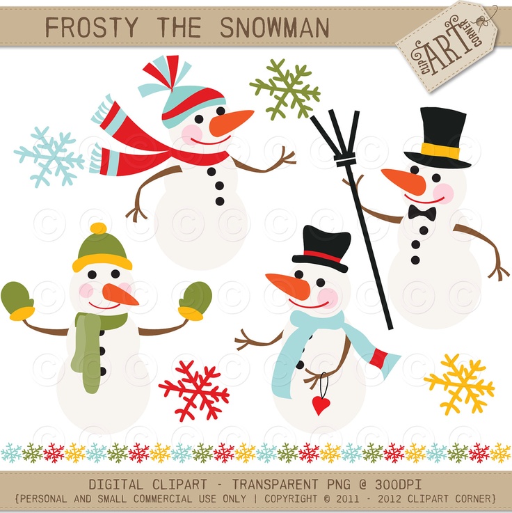 Digital Clipart Frosty The Snowman Dc2053 By Clipartcorner