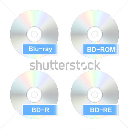 File Browse   Miscellaneous   Blu Ray Disk Icons  Vector Illustration