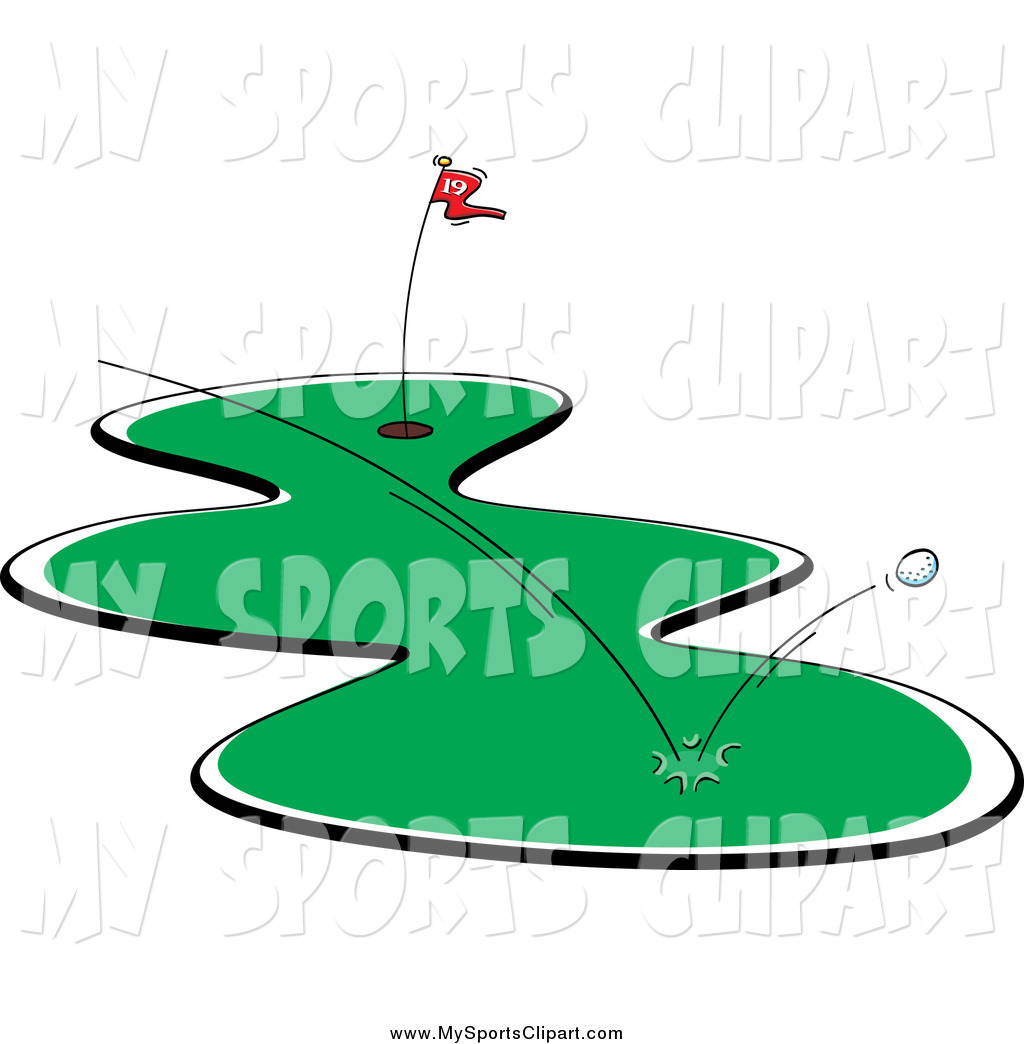 Flying Golf Ball Clip Art Sports Clip Art Of A Golf Ball Bouncing Off    
