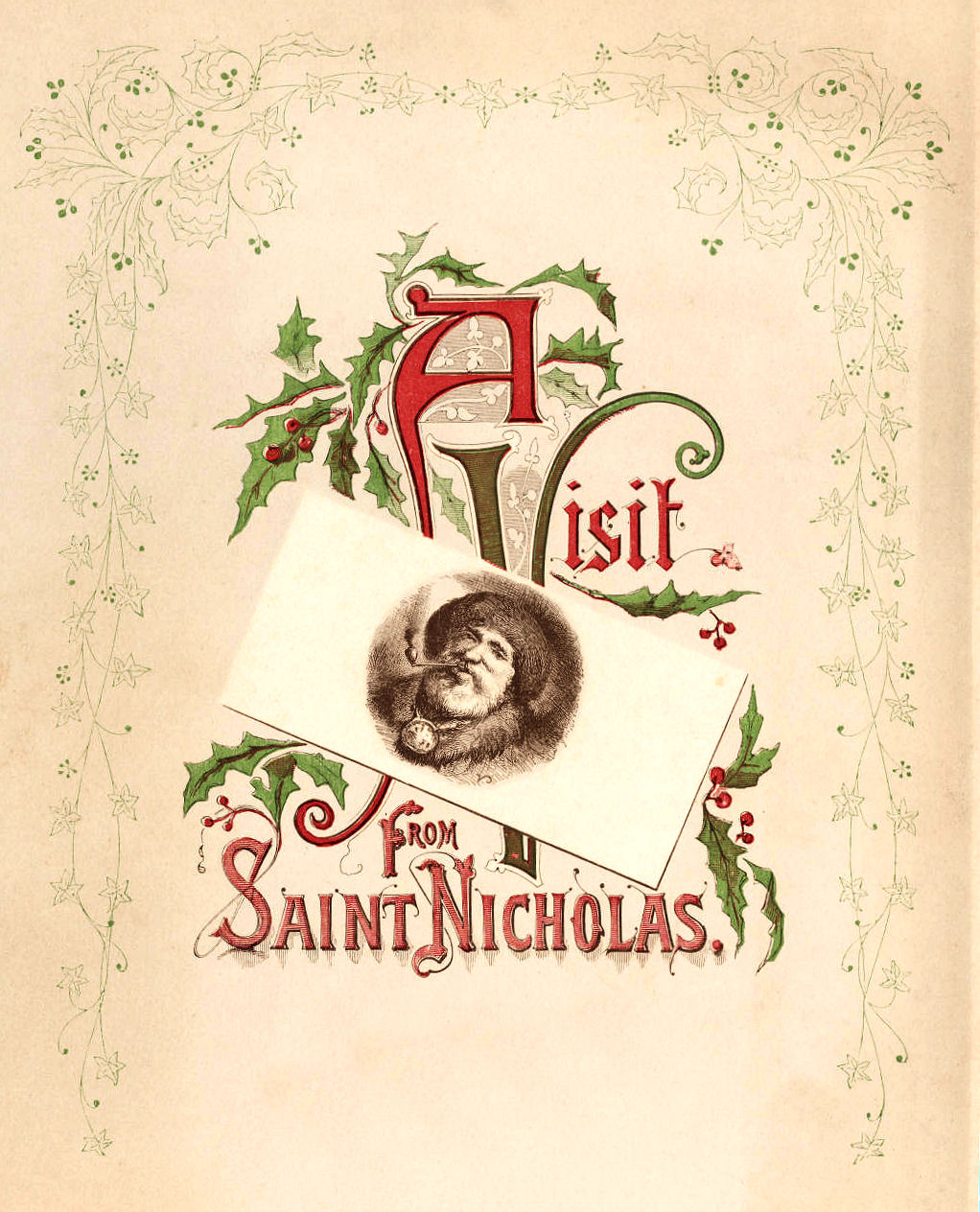 Free Christmas Clip Art   Victorian Santa