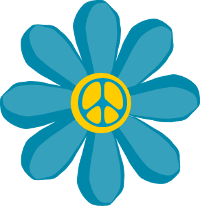 Http   Peaceartsite Com Images Blue Hippie Peace Flower Png