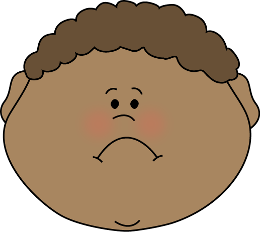 Little Boy Sad Face Clip Art Image   Face Of A Little Boy With A Frown    