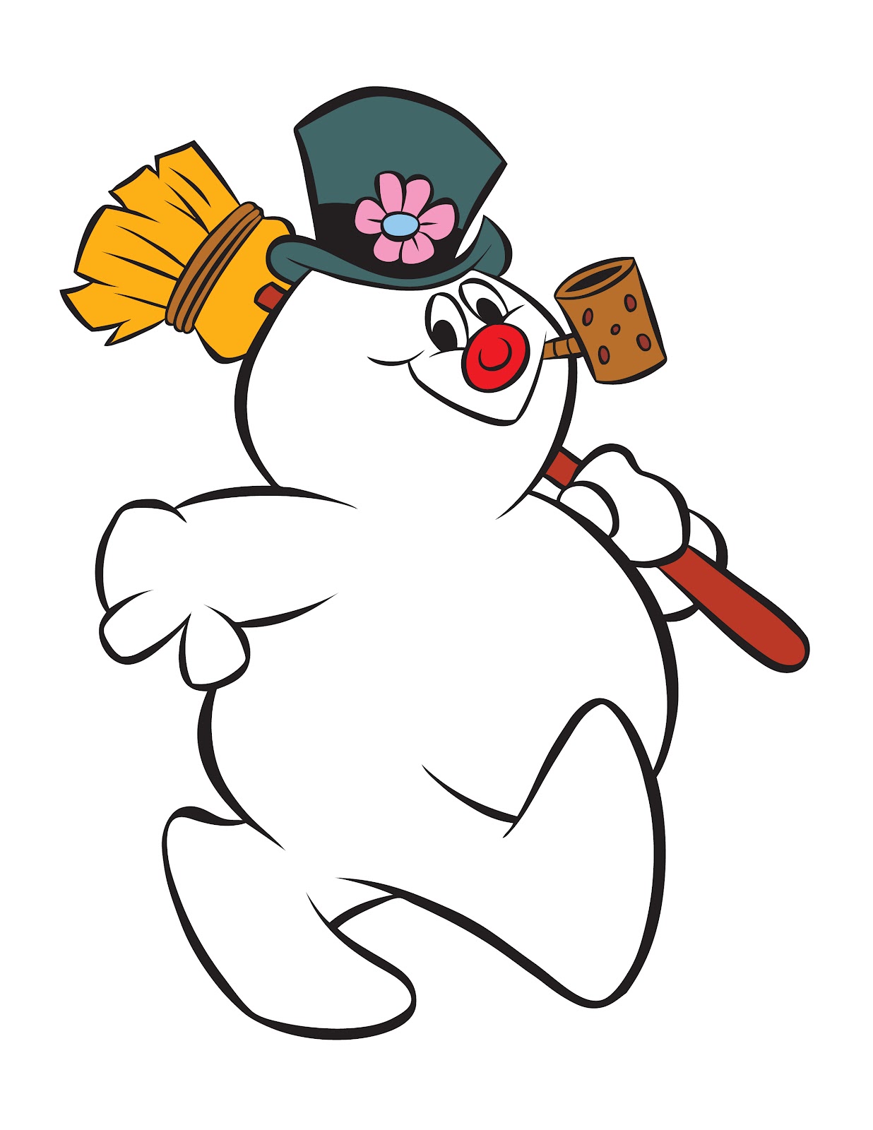 Re Do Character Art Inking Of Frosty The Snowman For A Rankin Bass