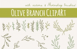Rosemary Sprigs Clip Art   Graphics   Brushes   Luvly
