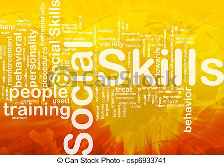 Social Skills Background Concept   Csp6933741