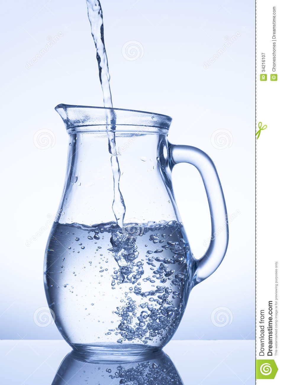 Water In A Jug Royalty Free Stock Photography   Image  34216107