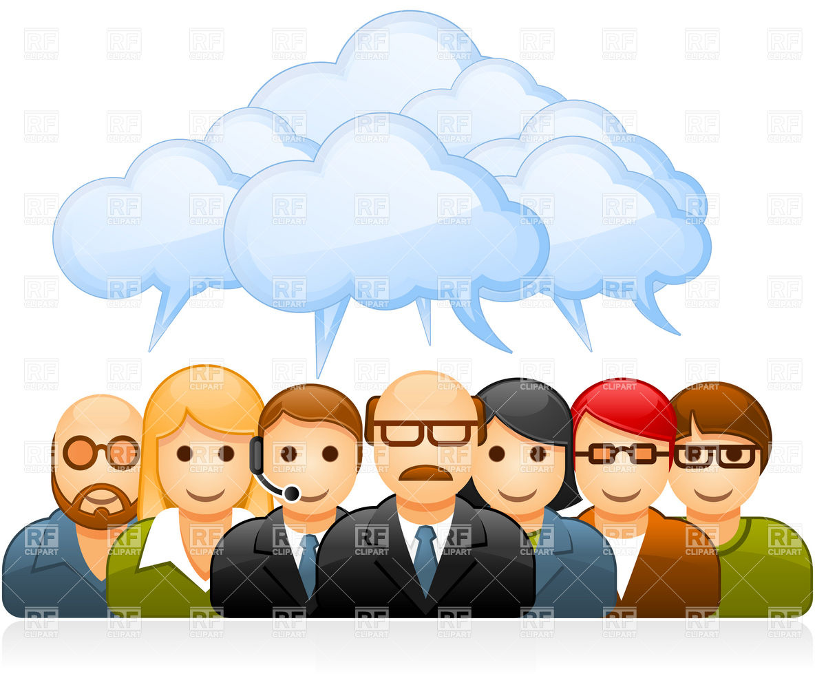 Brainstorming Group Of Business People Objects Download Royalty Free