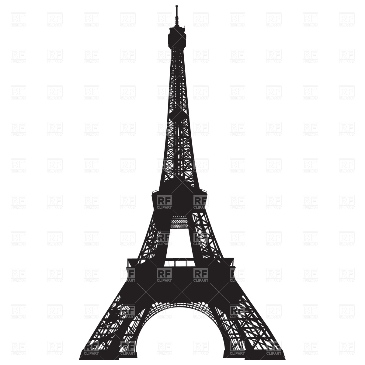 Eiffel Tower In Paris Vector