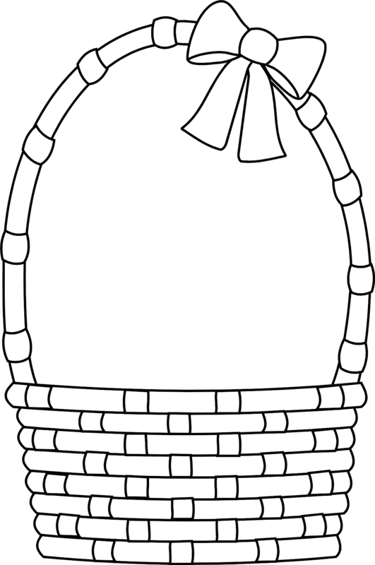 Empty Easter Egg Basket Coloring Page   Greatest Coloring Book