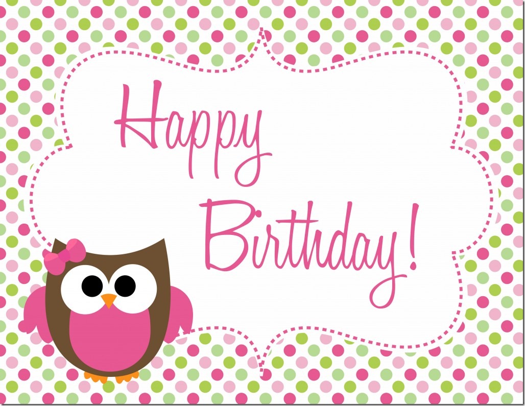 Owl Birthday Party   Free Printables