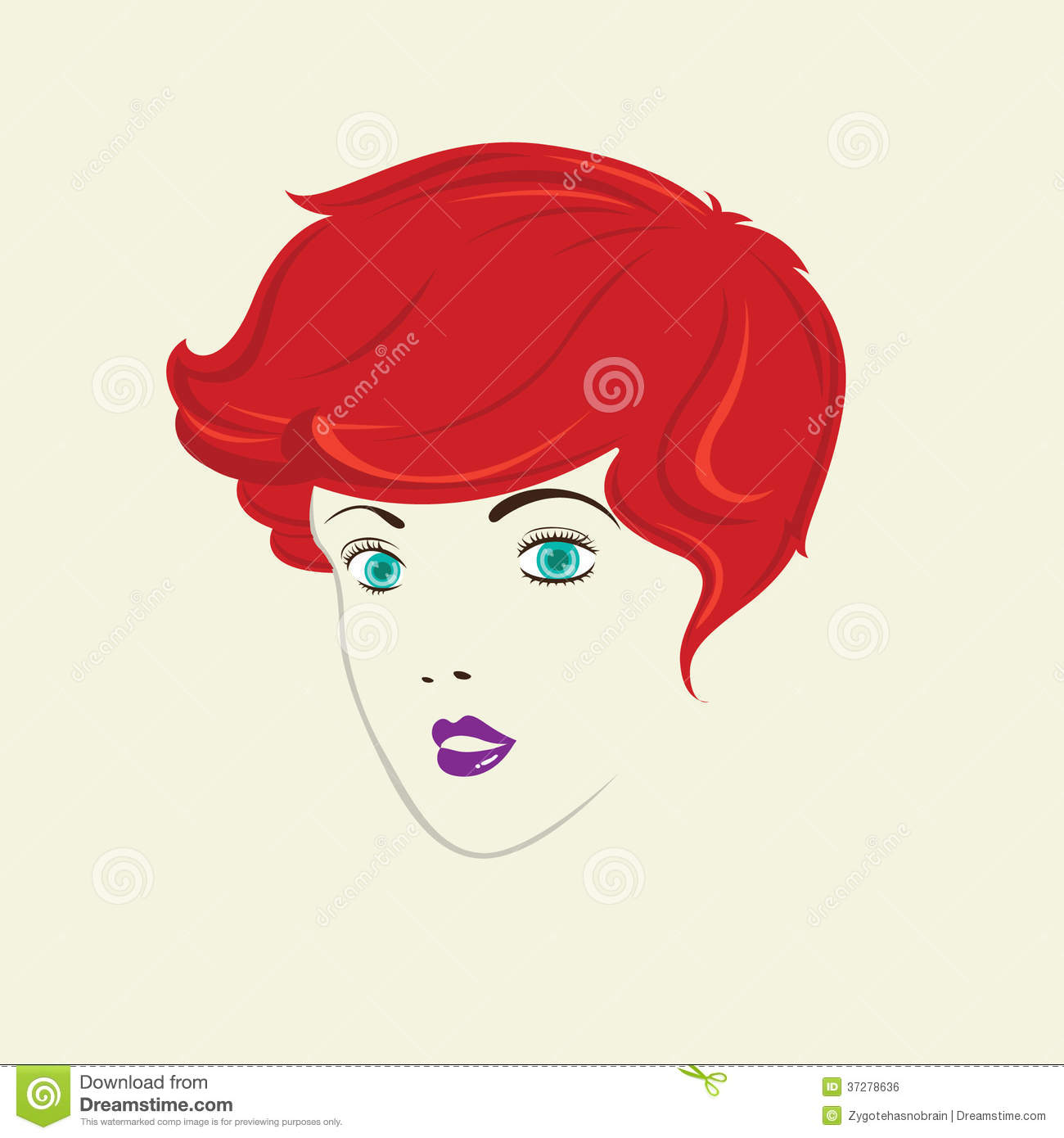 Short Curly Hair Woman Hairstyle  Royalty Free Stock Image   Image