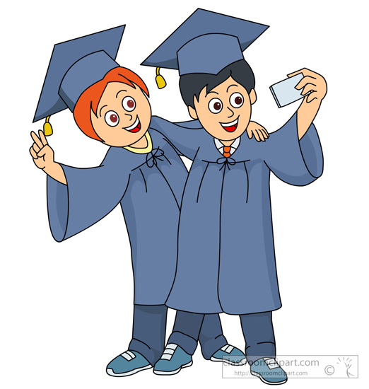 Two Students Clipart Two Students Taking A Selfie