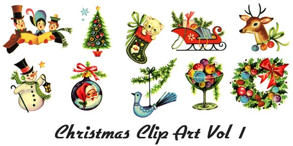 Vintage Christmas Illustration   Cliparts Co