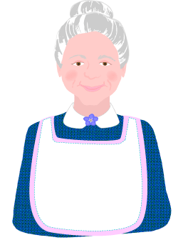 Adorable Grandmother Clip Art  A Free Graphic Of A Sweet White Haired